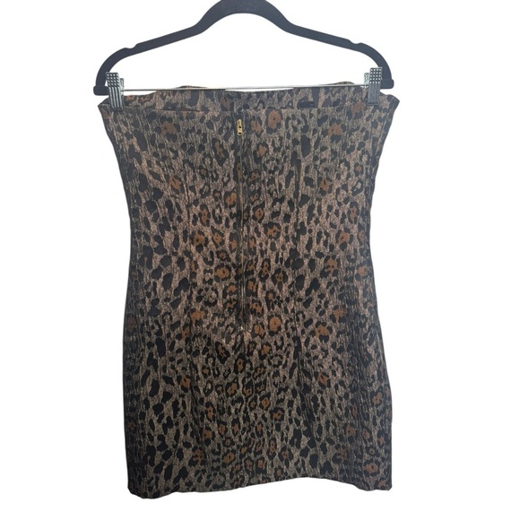 Ksubi Three AM Strapless Leopard Jacquard Dress - Size M - Picture 7 of 7